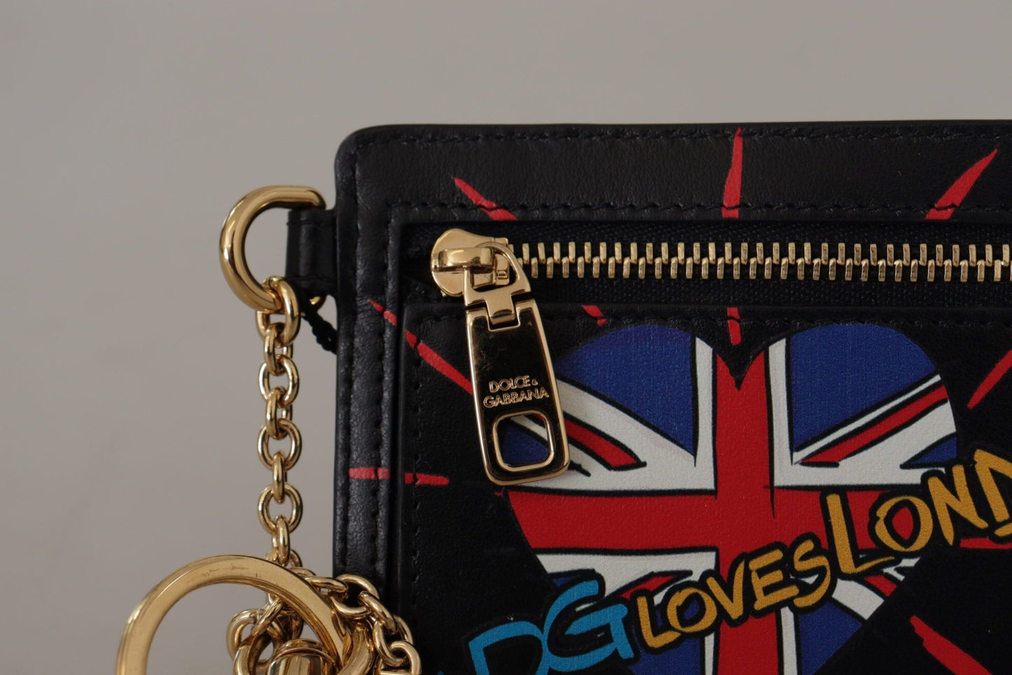Dolce & Gabbana Elegant Leather Coin Wallet With Keyring - Sandy Store ByNet