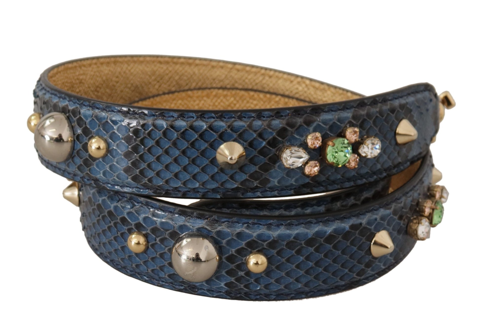 Dolce & Gabbana Elegant Leather Shoulder Bag Strap in Blue - Sandy Store ByNet