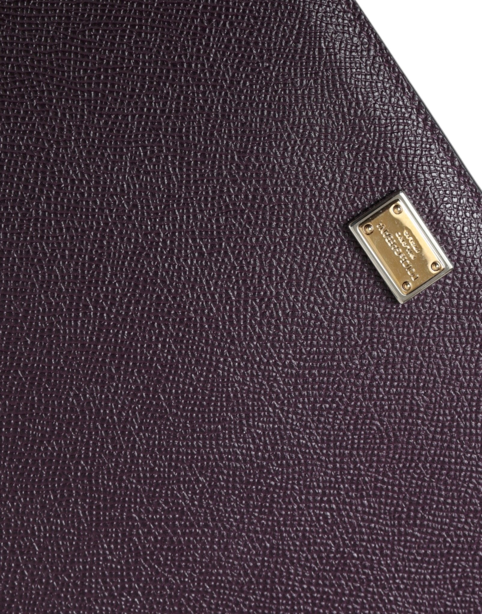 Dolce & Gabbana Elegant Leather Tablet Pouch in Rich Brown - Sandy Store ByNet