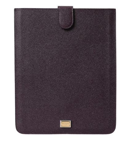 Dolce & Gabbana Elegant Leather Tablet Pouch in Rich Brown - Sandy Store ByNet