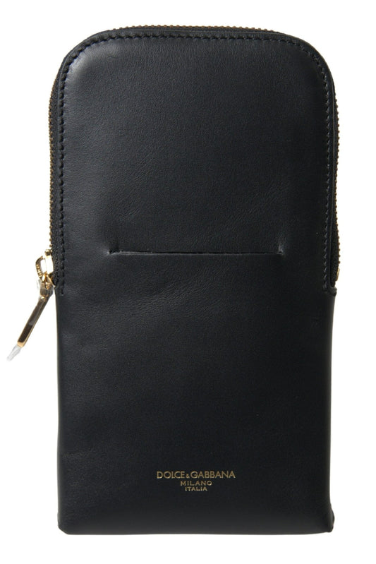 Dolce & Gabbana Elegant Leather Wristlet Clutch - Sandy Store ByNet