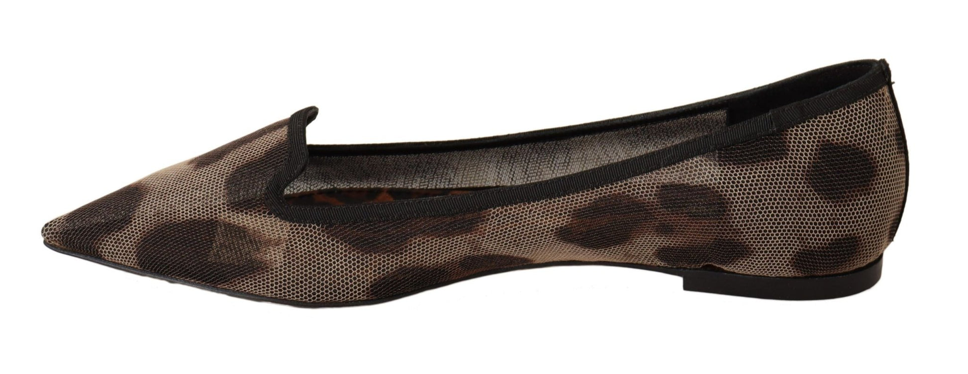 Dolce & Gabbana Elegant Leopard Print Flat Loafers - Sandy Store ByNet