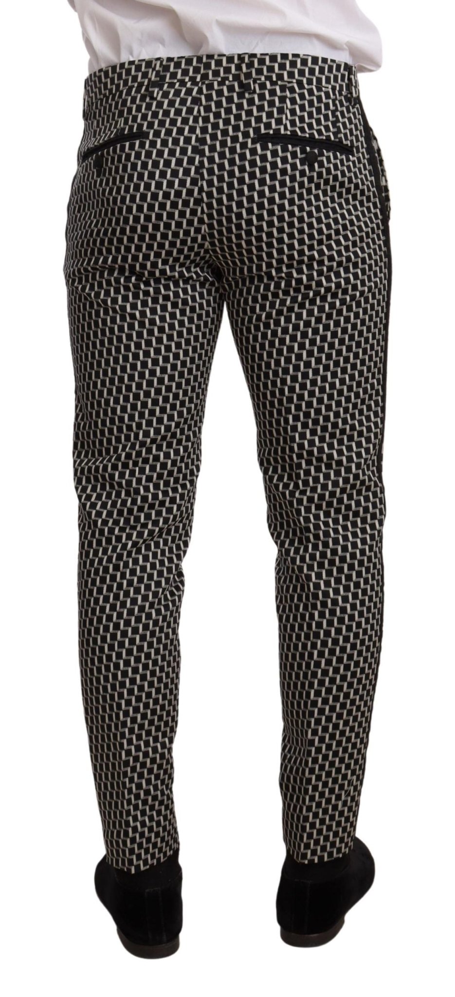 Dolce & Gabbana Elegant Martini Black Check Three - Piece Suit - Sandy Store ByNet