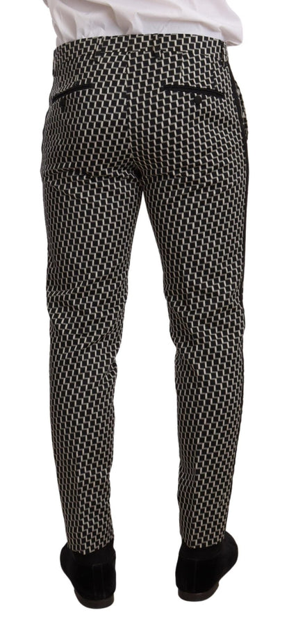 Dolce & Gabbana Elegant Martini Black Check Three - Piece Suit - Sandy Store ByNet