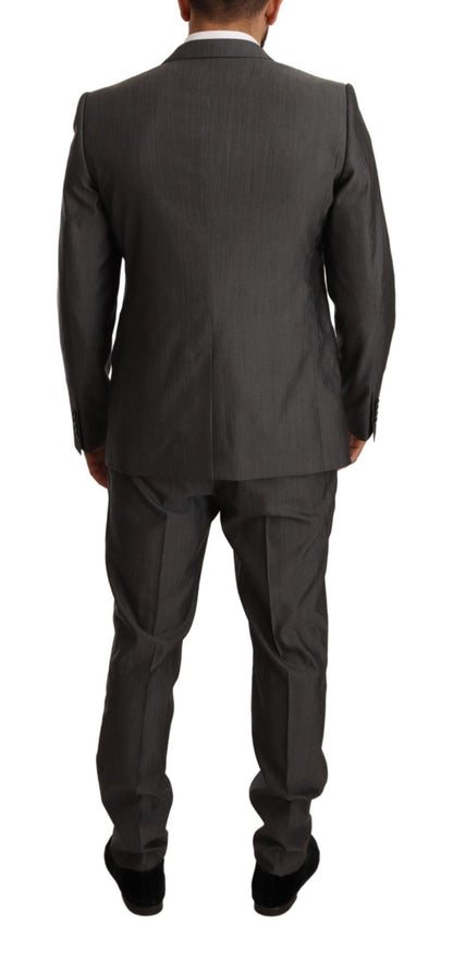 Dolce & Gabbana Elegant Martini Slim - Fit Wool Silk Suit - Sandy Store ByNet