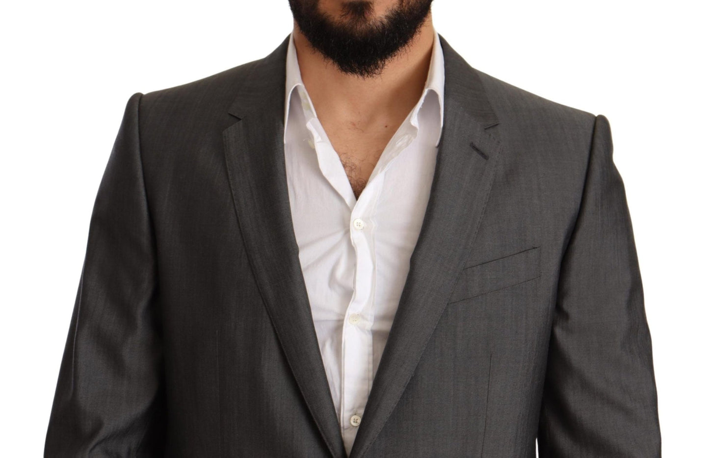 Dolce & Gabbana Elegant Martini Slim - Fit Wool Silk Suit - Sandy Store ByNet