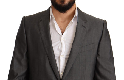 Dolce & Gabbana Elegant Martini Slim - Fit Wool Silk Suit - Sandy Store ByNet
