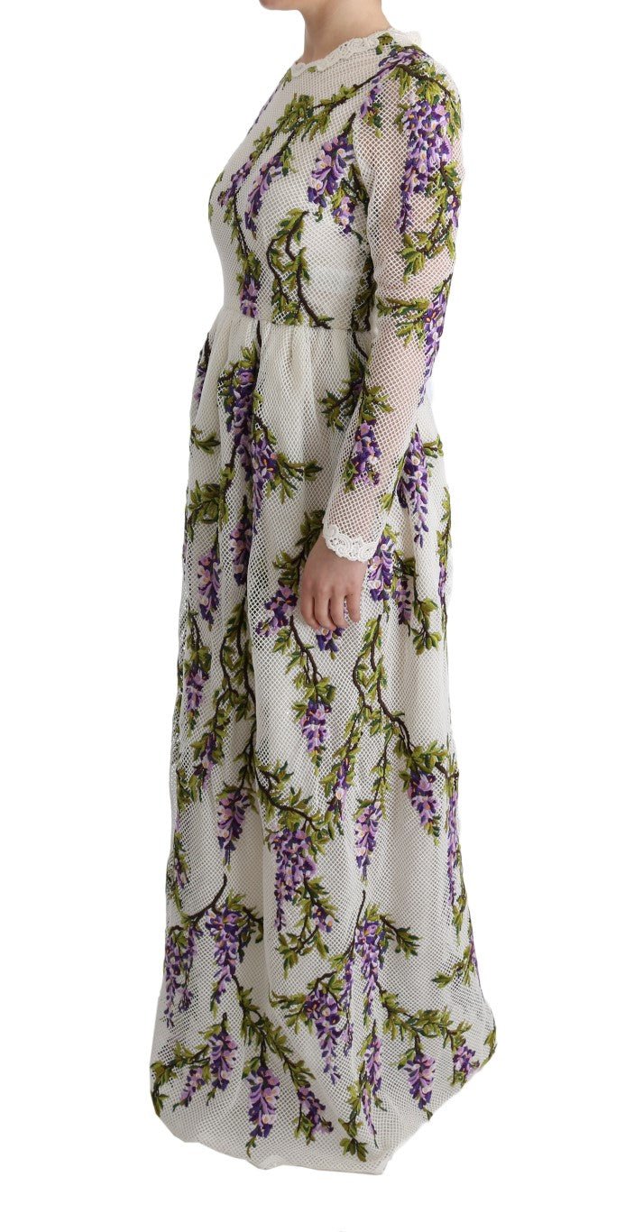 Dolce & Gabbana Elegant Maxi A - line Long Sleeve Dress - Sandy Store ByNet