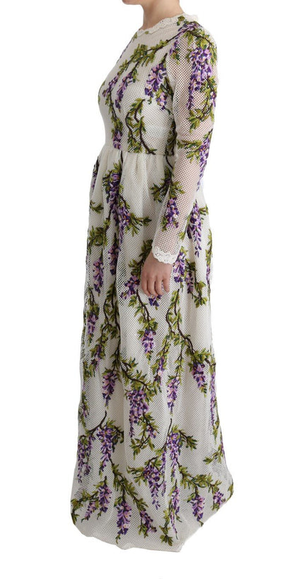 Dolce & Gabbana Elegant Maxi A - line Long Sleeve Dress - Sandy Store ByNet