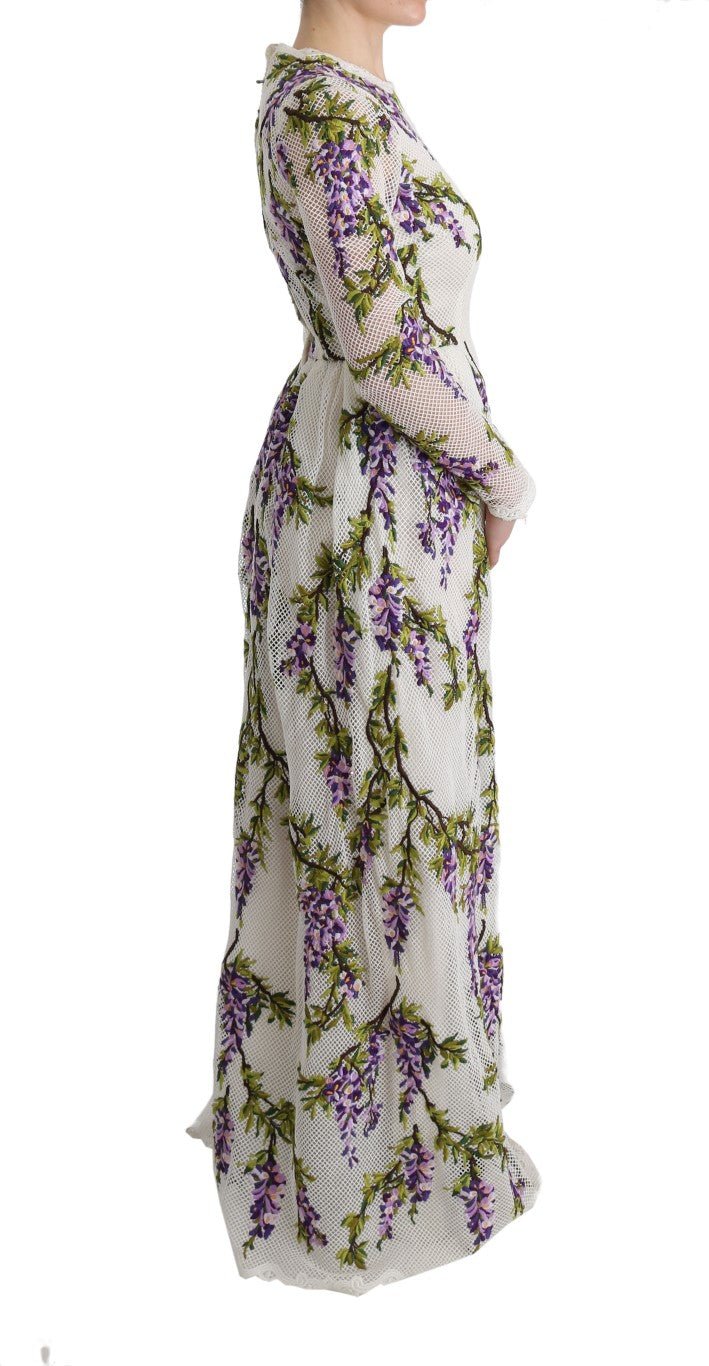 Dolce & Gabbana Elegant Maxi A - line Long Sleeve Dress - Sandy Store ByNet