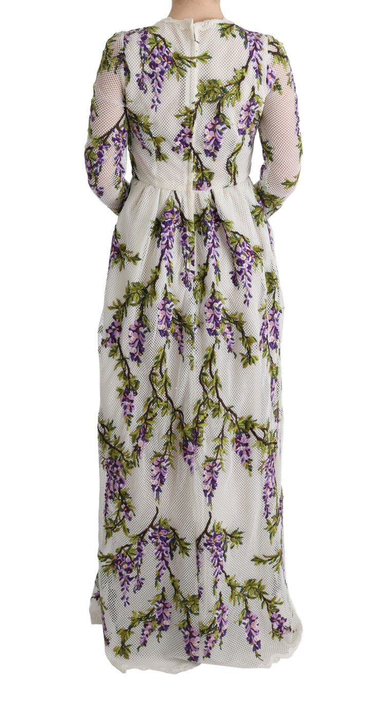 Dolce & Gabbana Elegant Maxi A - line Long Sleeve Dress - Sandy Store ByNet