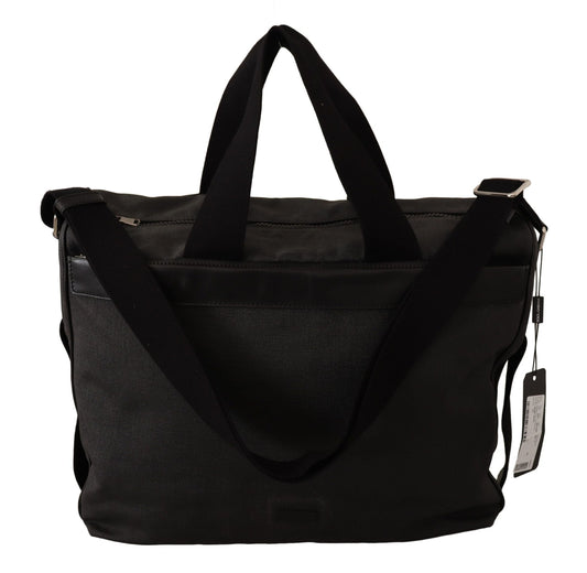 Dolce & Gabbana Elegant Men's Denim & Leather Messenger Bag - Sandy Store ByNet