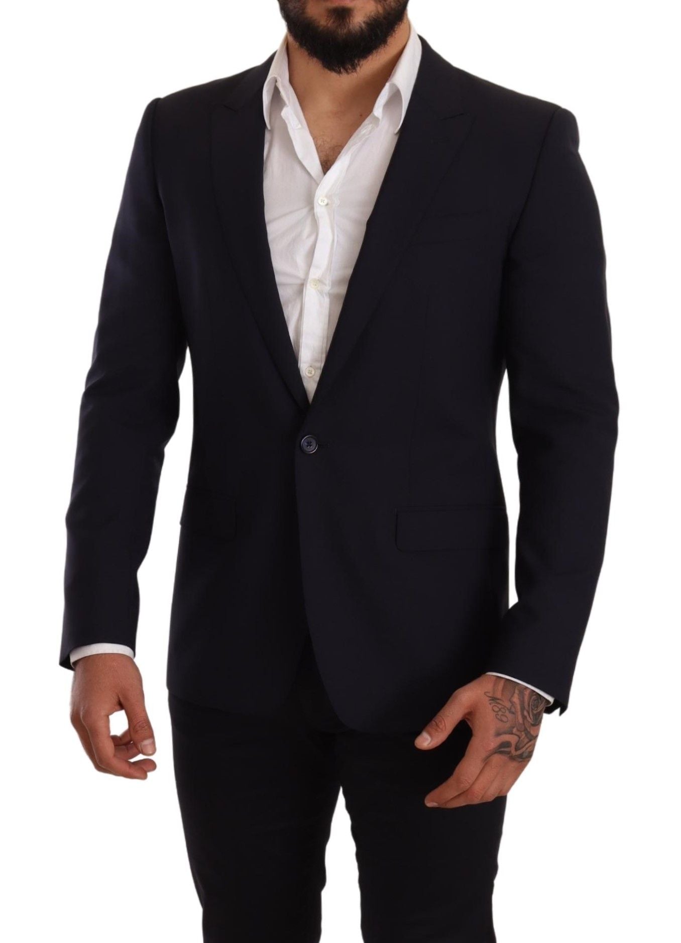 Dolce & Gabbana Elegant Navy Martini Blazer by Renowned Tailors - Sandy Store ByNet