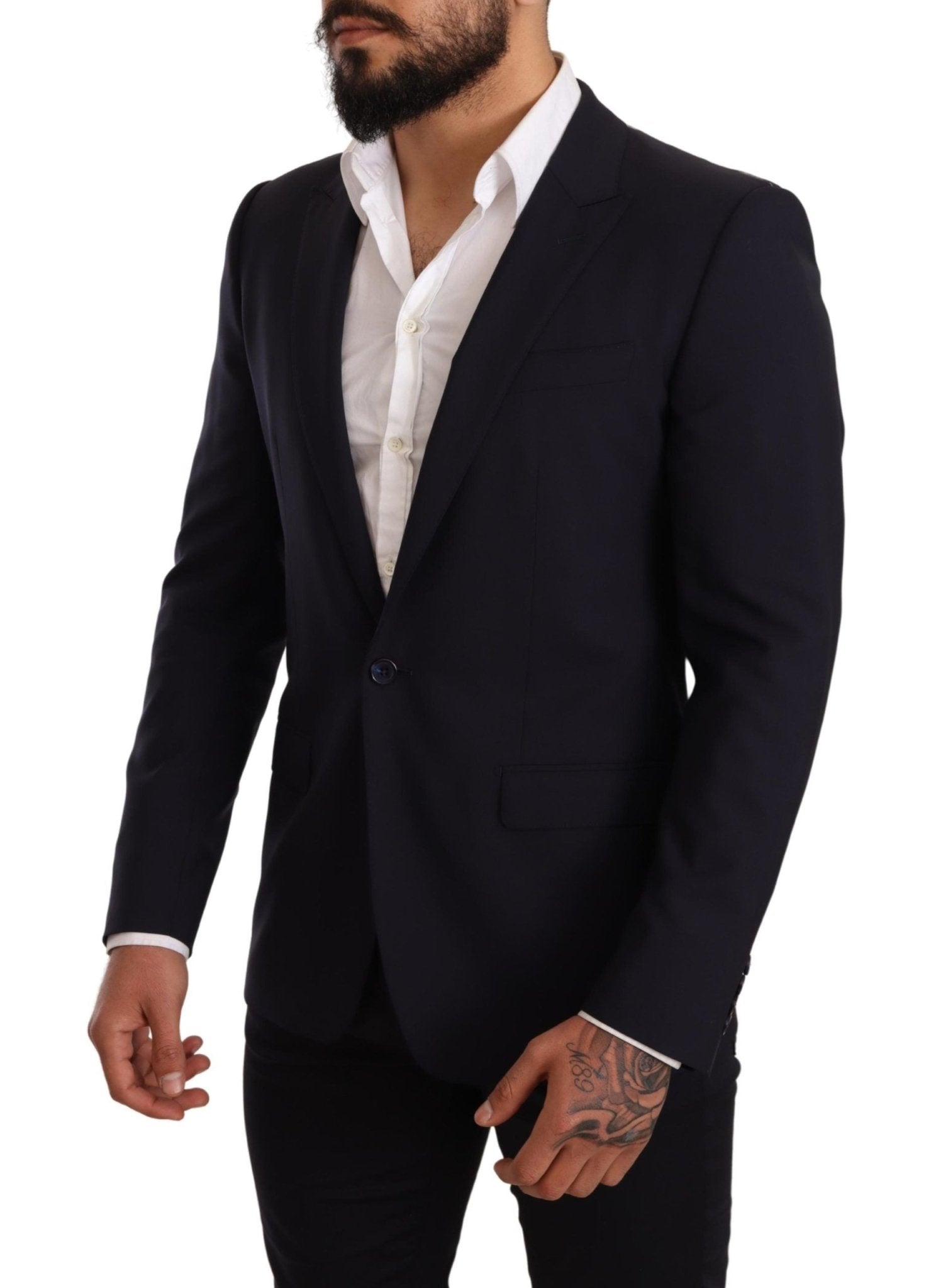 Dolce & Gabbana Elegant Navy Martini Blazer by Renowned Tailors - Sandy Store ByNet