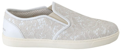 Dolce & Gabbana Elegant Off White Loafers for Ladies - Sandy Store ByNet