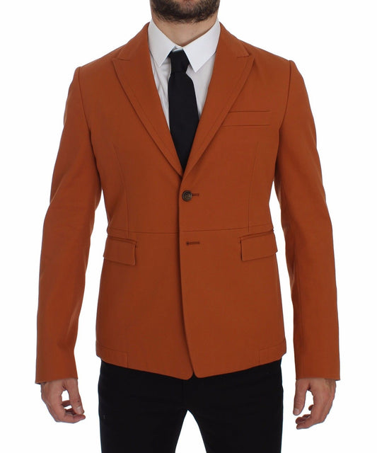 Dolce & Gabbana Elegant Orange Casual Cotton Blend Blazer - Sandy Store ByNet