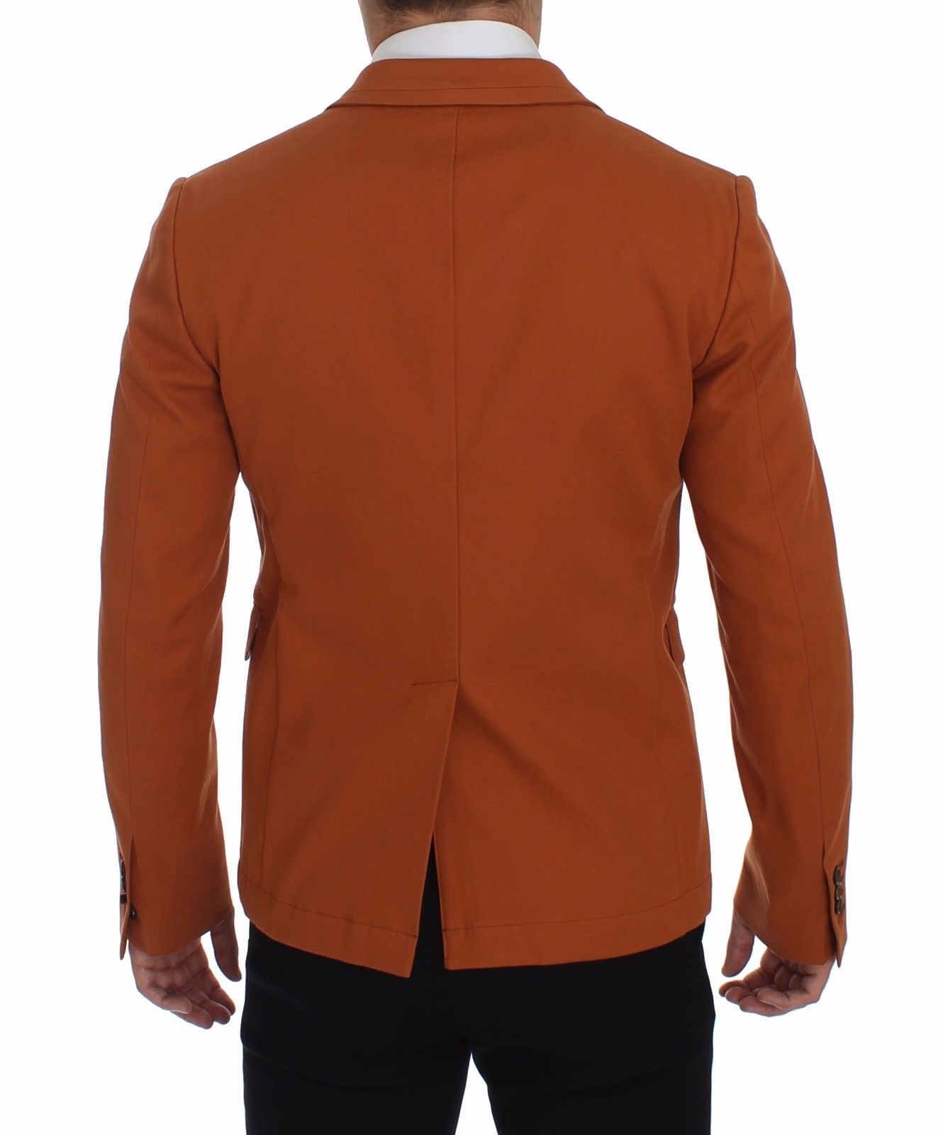 Dolce & Gabbana Elegant Orange Casual Cotton Blend Blazer - Sandy Store ByNet