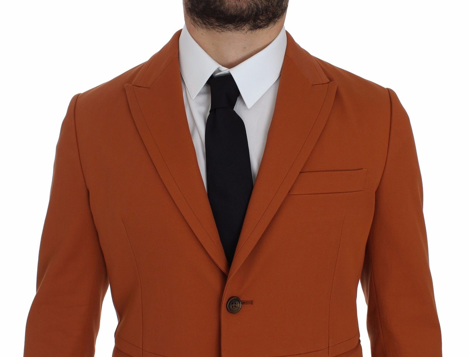 Dolce & Gabbana Elegant Orange Casual Cotton Blend Blazer - Sandy Store ByNet