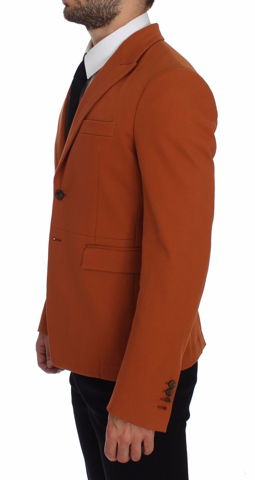 Dolce & Gabbana Elegant Orange Casual Cotton Blend Blazer - Sandy Store ByNet