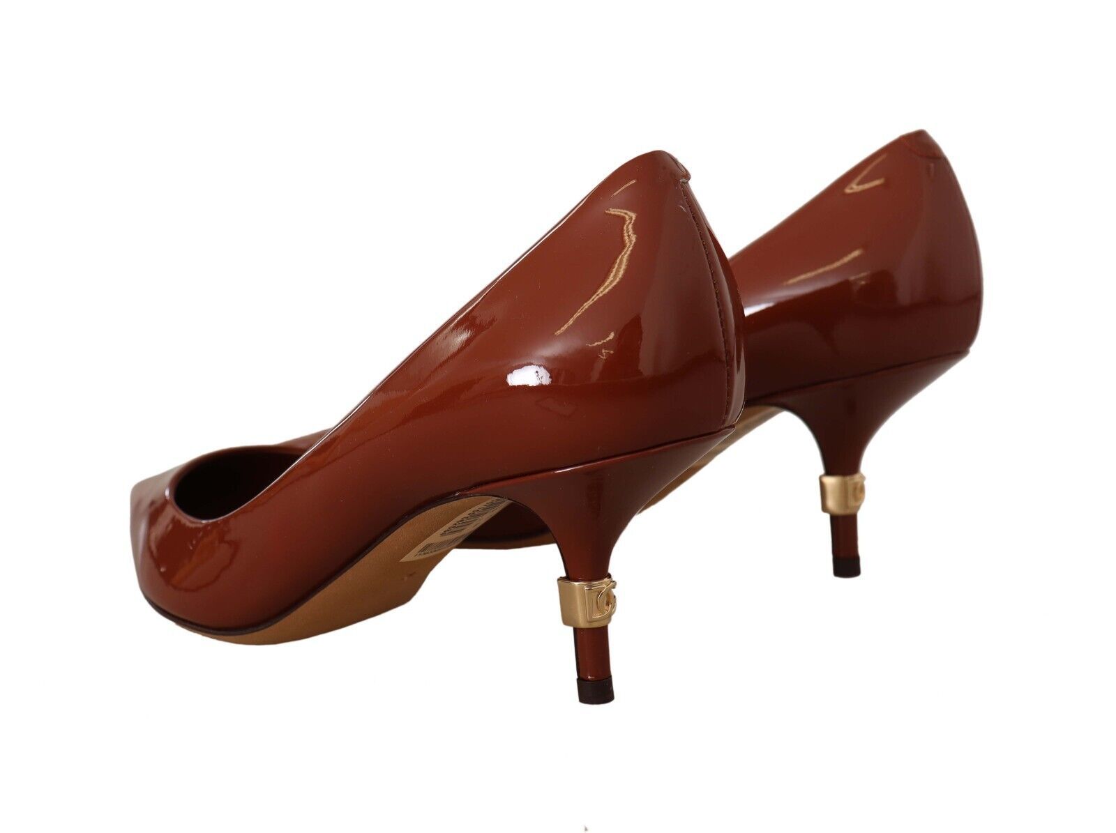 Dolce & Gabbana Elegant Patent Leather Heels Pumps - Sandy Store ByNet