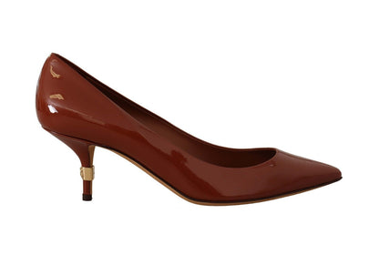 Dolce & Gabbana Elegant Patent Leather Heels Pumps - Sandy Store ByNet