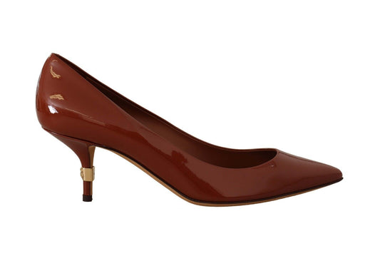 Dolce & Gabbana Elegant Patent Leather Heels Pumps - Sandy Store ByNet