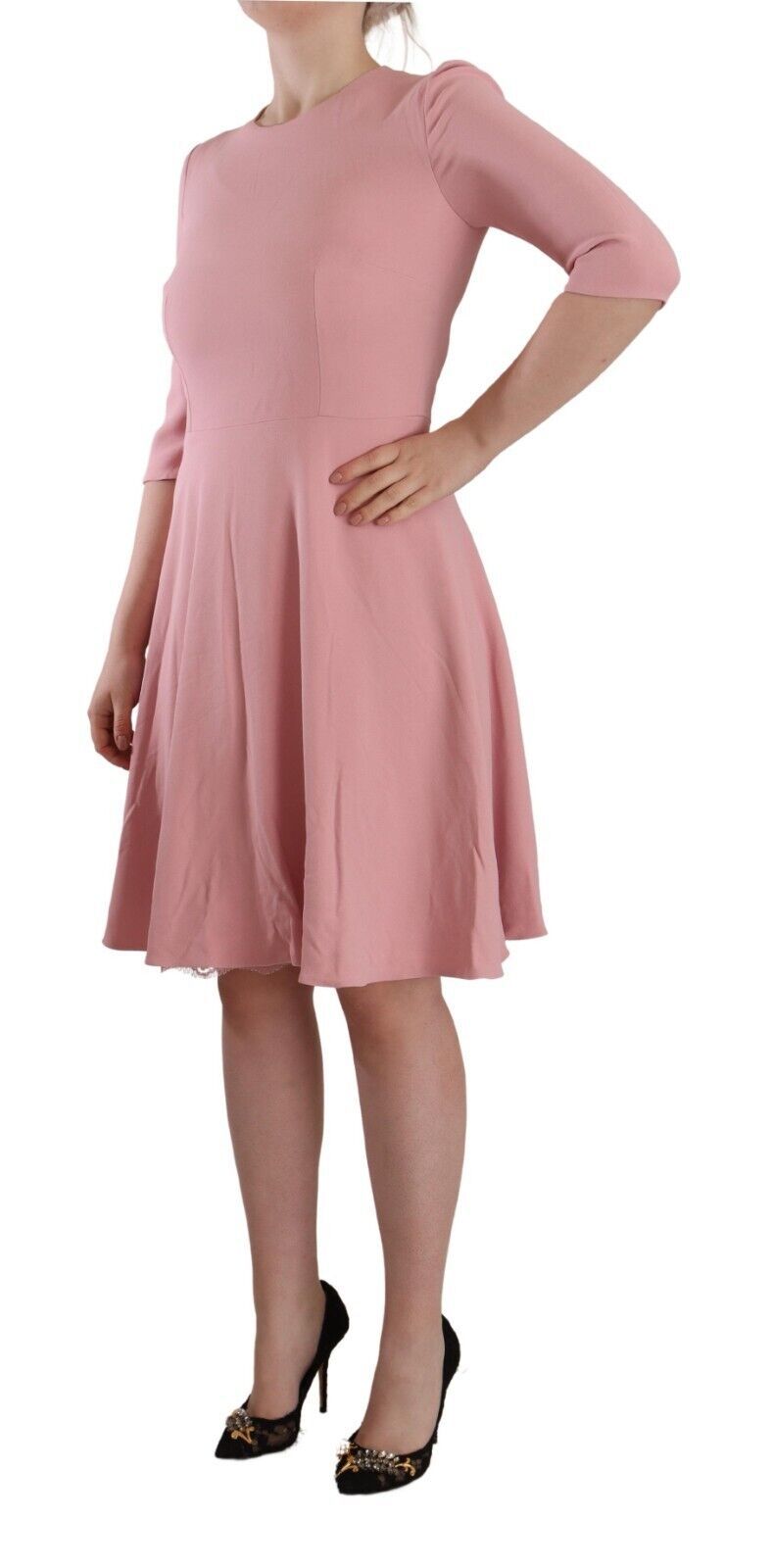 Dolce & Gabbana Elegant Pink A - Line Knee Length Dress - Sandy Store ByNet