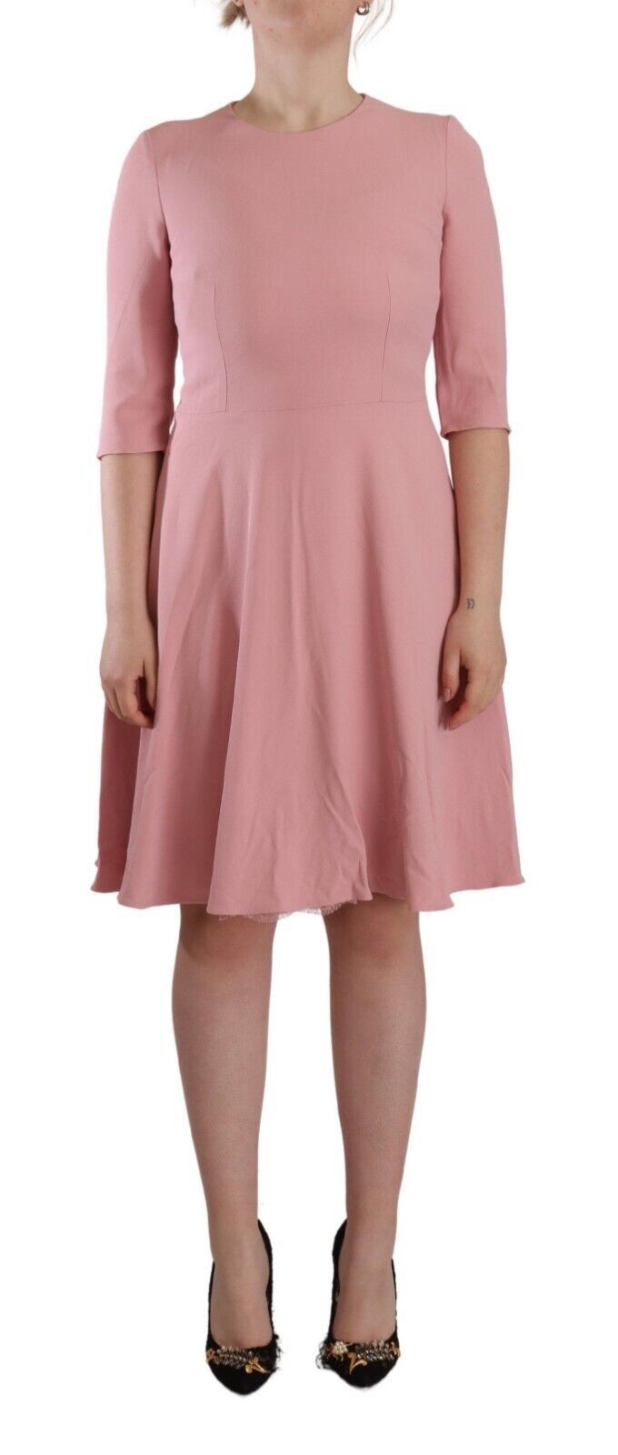 Dolce & Gabbana Elegant Pink A - Line Knee Length Dress - Sandy Store ByNet