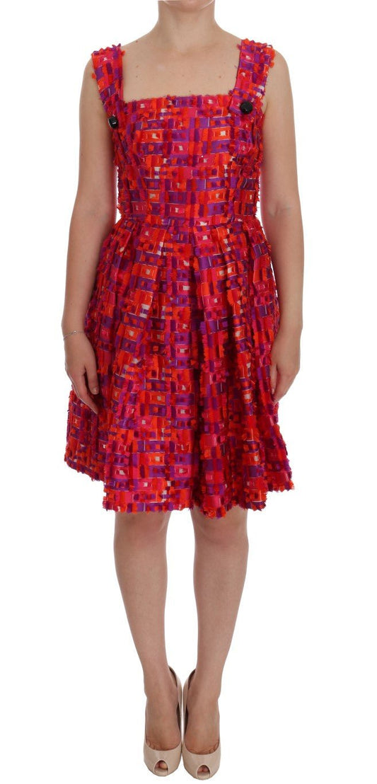 Dolce & Gabbana Elegant Pink A - Line Sleeveless Dress - Sandy Store ByNet
