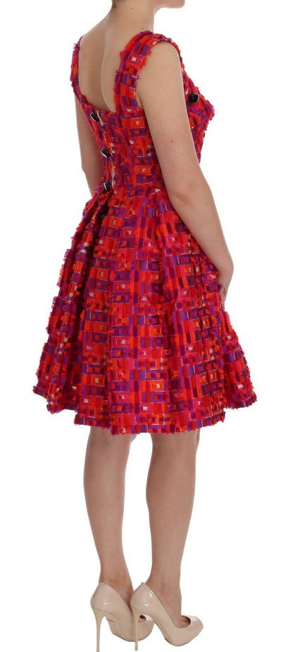 Dolce & Gabbana Elegant Pink A - Line Sleeveless Dress - Sandy Store ByNet