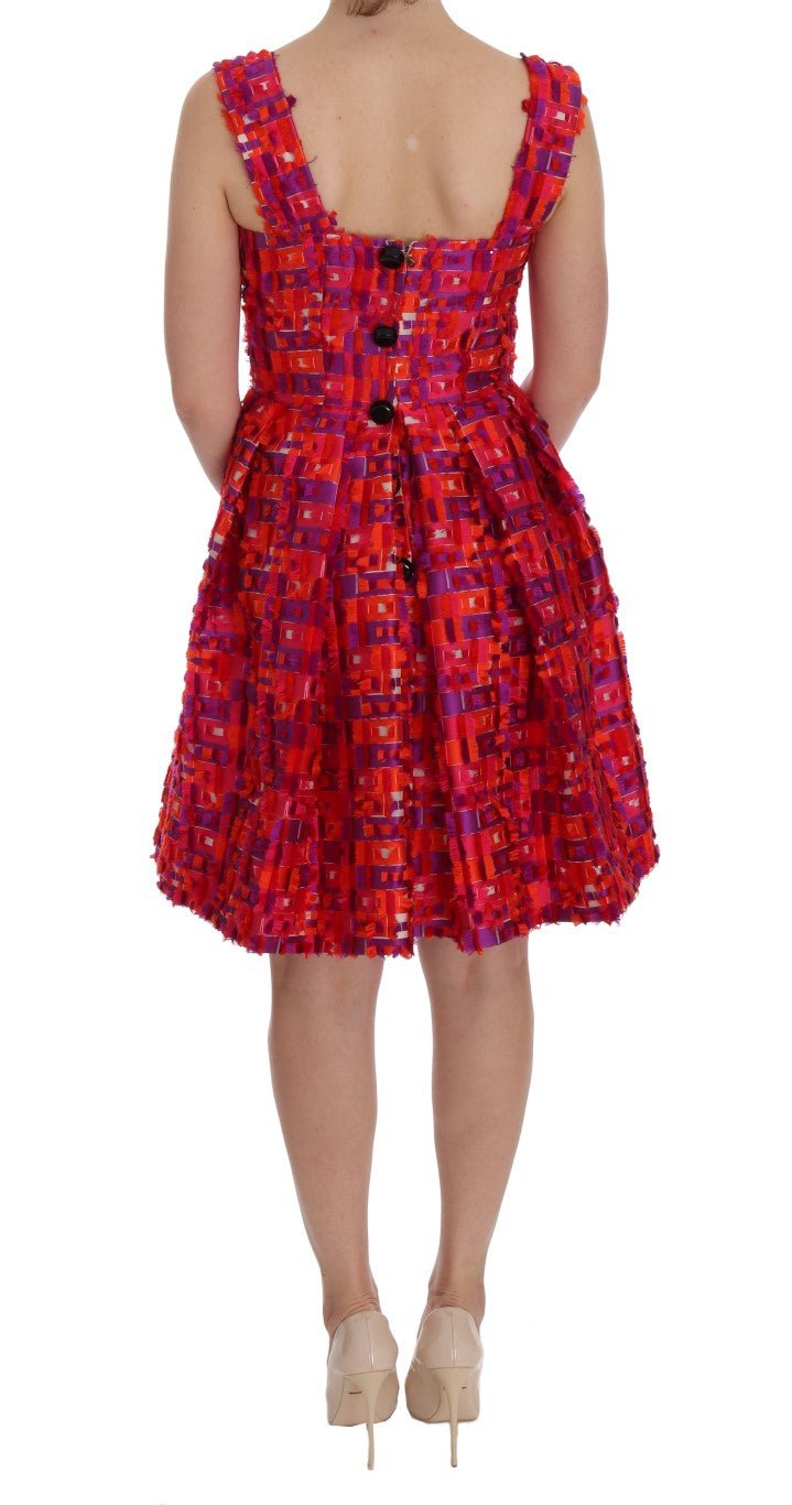 Dolce & Gabbana Elegant Pink A - Line Sleeveless Dress - Sandy Store ByNet