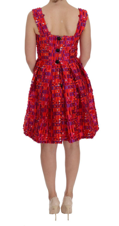 Dolce & Gabbana Elegant Pink A - Line Sleeveless Dress - Sandy Store ByNet