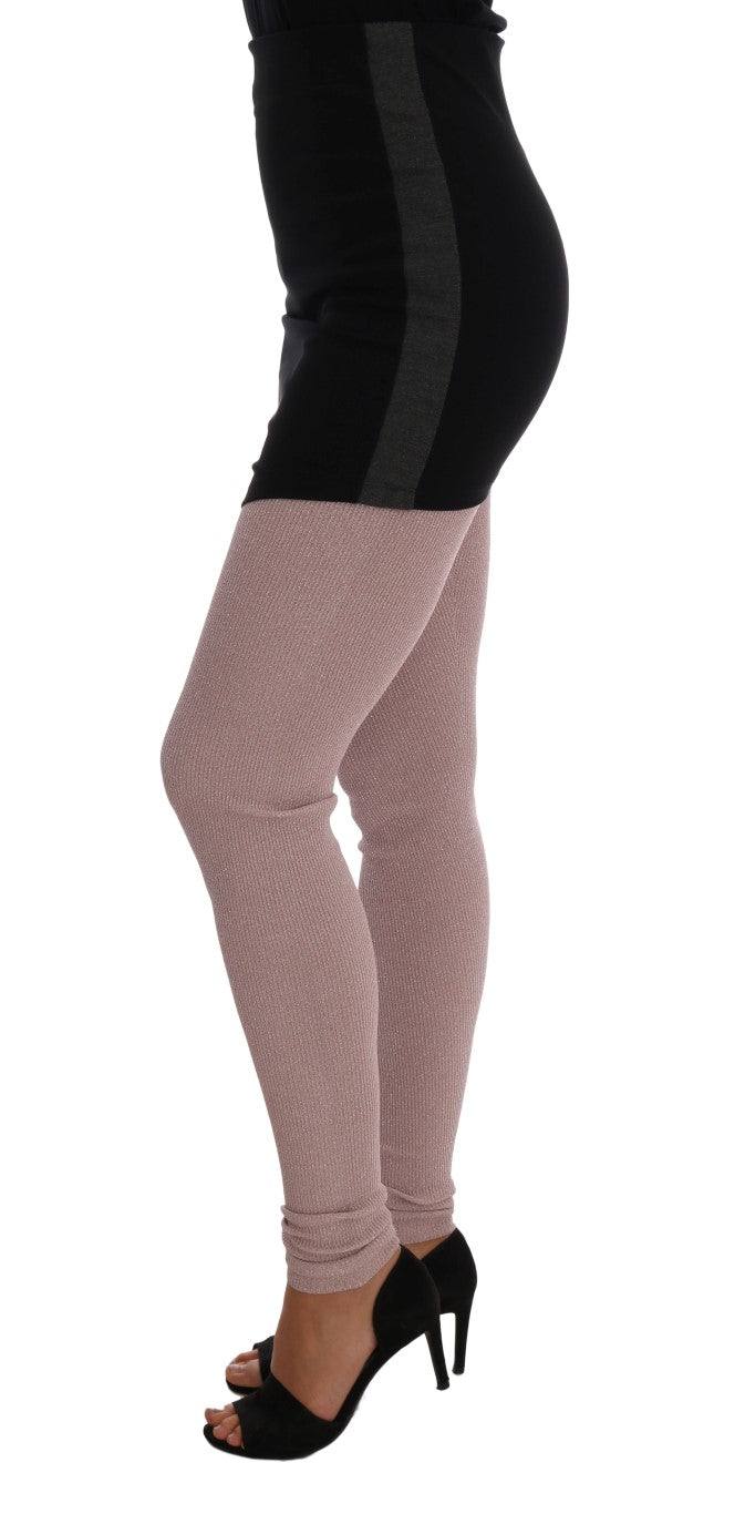 Dolce & Gabbana Elegant Pink Mid - Waist Stretch Pants - Sandy Store ByNet