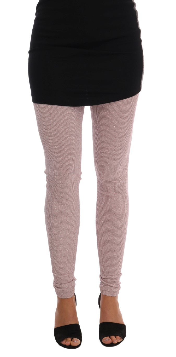 Dolce & Gabbana Elegant Pink Mid - Waist Stretch Pants - Sandy Store ByNet