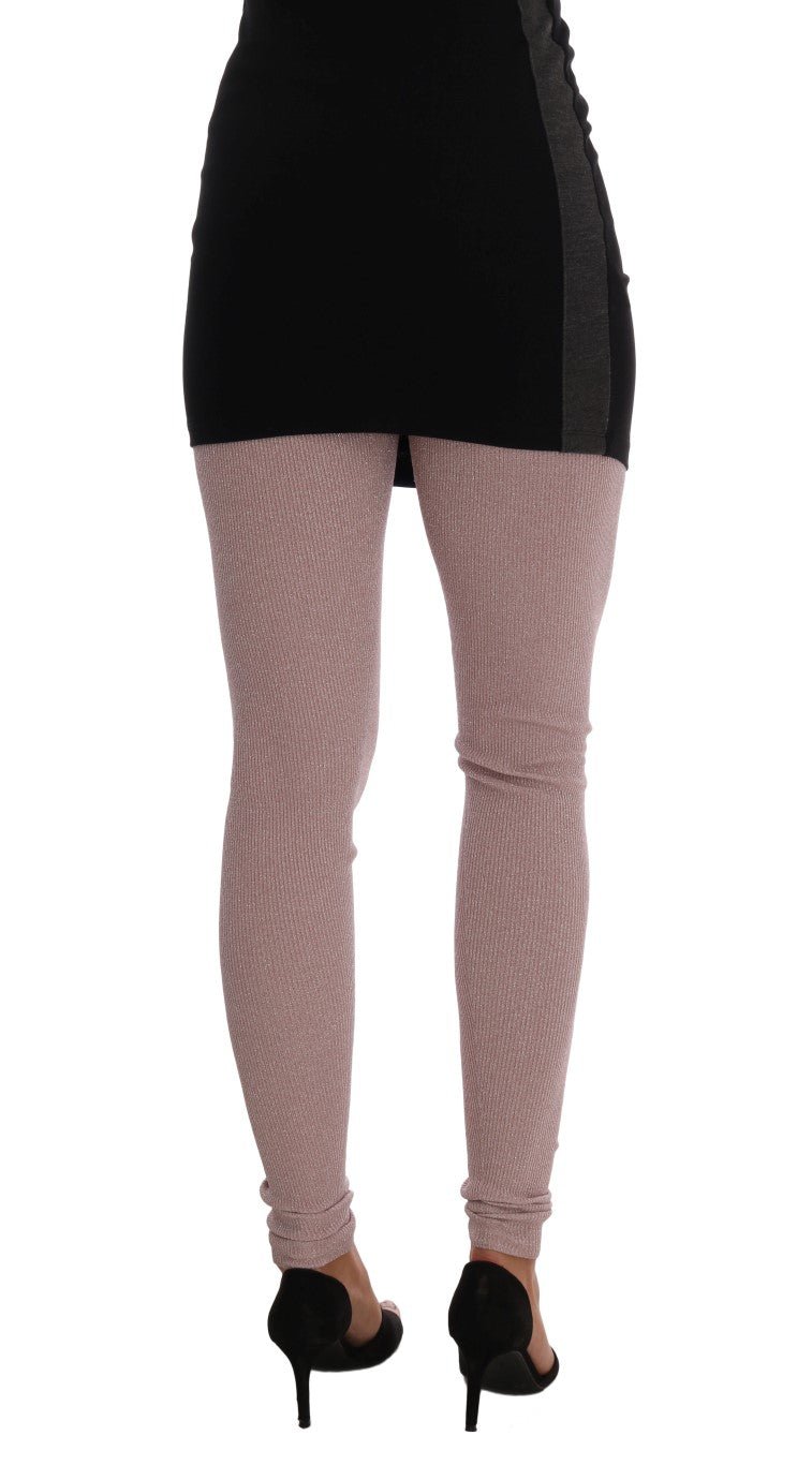Dolce & Gabbana Elegant Pink Mid - Waist Stretch Pants - Sandy Store ByNet