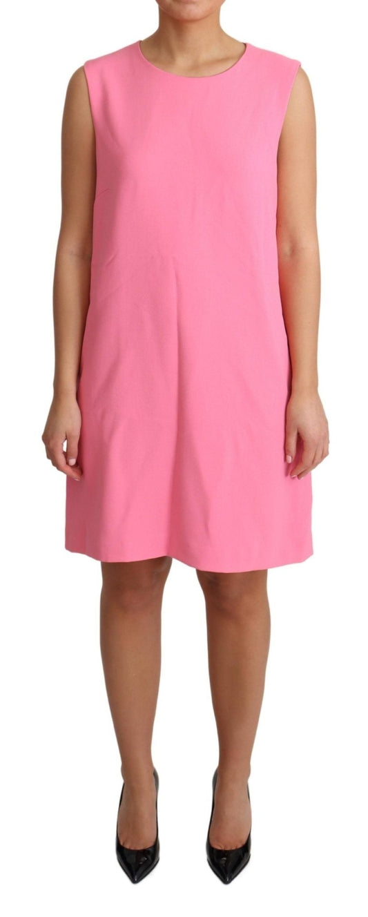 Dolce & Gabbana Elegant Pink Shift Knee Length Dress - Sandy Store ByNet