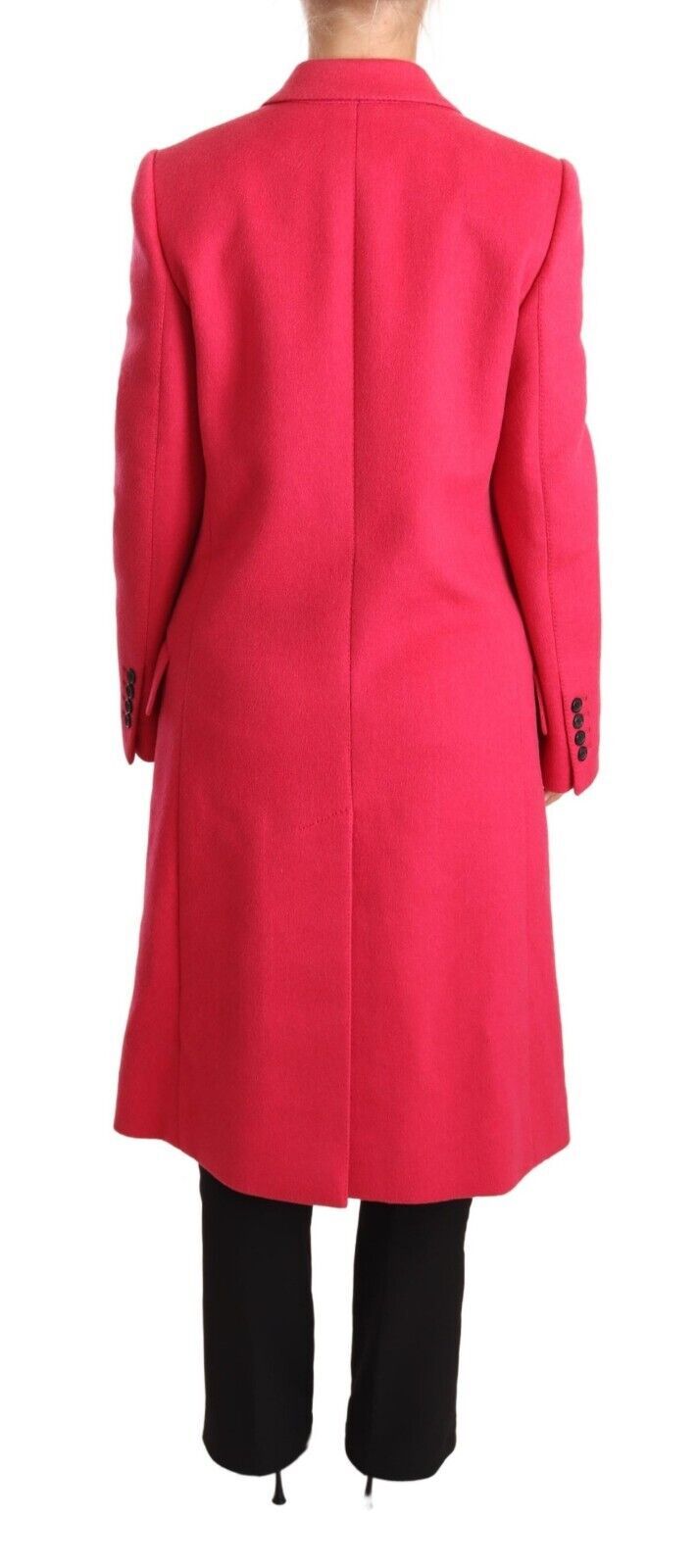 Dolce & Gabbana Elegant Pink Wool - Cashmere Coat - Sandy Store ByNet