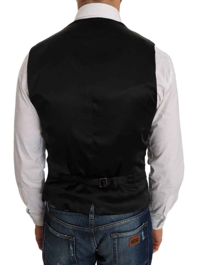 Dolce & Gabbana Elegant Polka Dot Black Dress Vest - Sandy Store ByNet