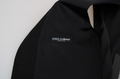Dolce & Gabbana Elegant Polka Dot Black Dress Vest - Sandy Store ByNet