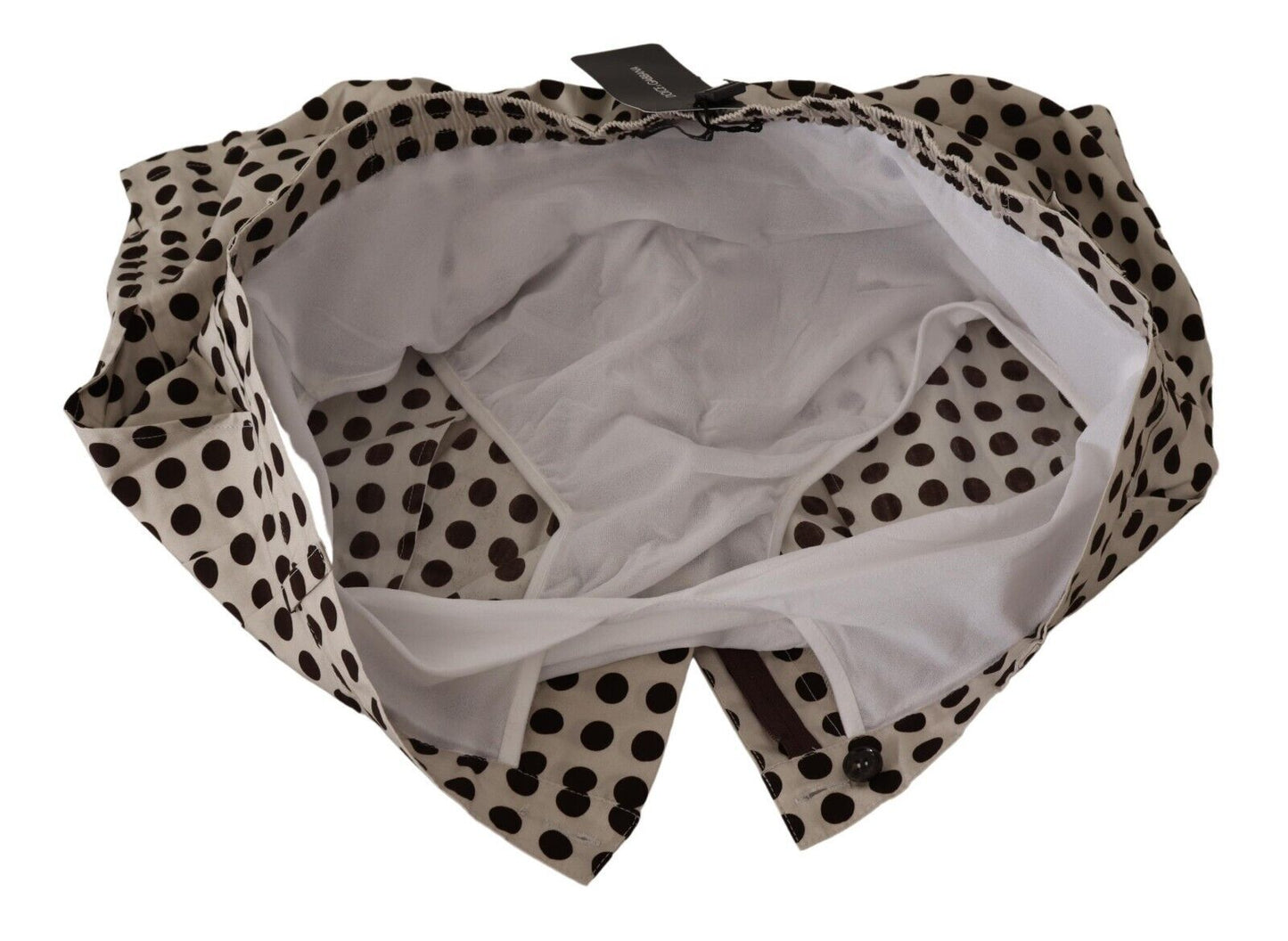 Dolce & Gabbana Elegant Polka Dot Cotton Shorts - Sandy Store ByNet