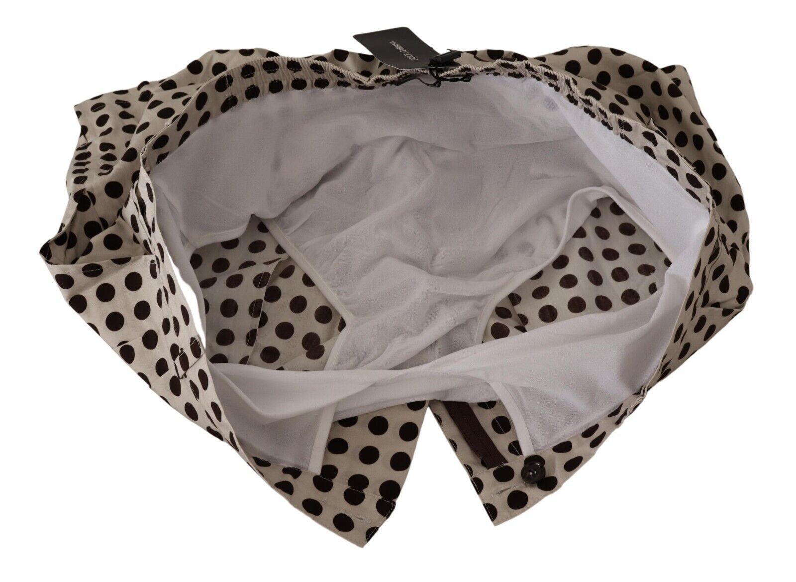 Dolce & Gabbana Elegant Polka Dot Cotton Shorts - Sandy Store ByNet