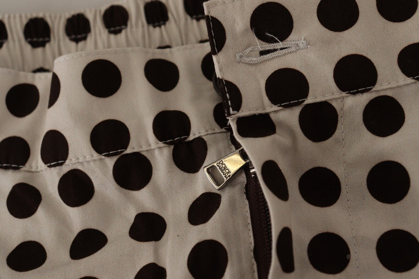 Dolce & Gabbana Elegant Polka Dot Cotton Shorts - Sandy Store ByNet