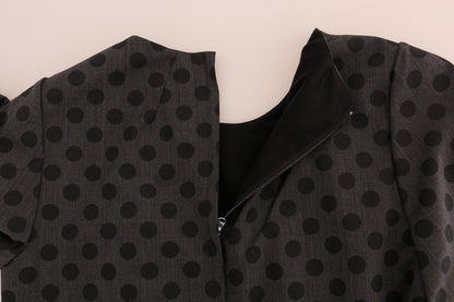 Dolce & Gabbana Elegant Polka Dot Wool Blend Dress - Sandy Store ByNet