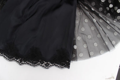 Dolce & Gabbana Elegant Polka Dotted Ruffled Dress - Sandy Store ByNet