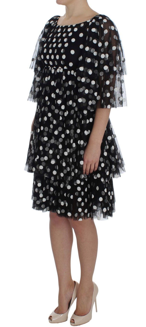 Dolce & Gabbana Elegant Polka Dotted Ruffled Dress - Sandy Store ByNet