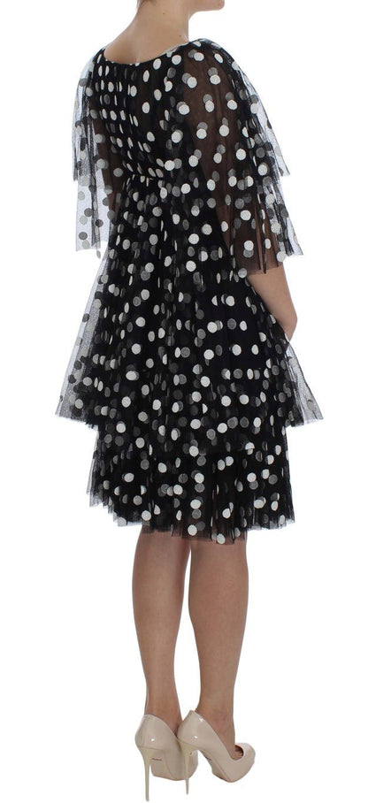 Dolce & Gabbana Elegant Polka Dotted Ruffled Dress - Sandy Store ByNet
