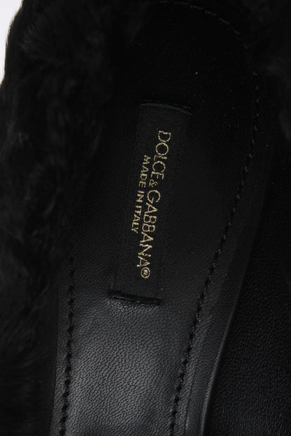 Dolce & Gabbana Elegant Pumps in Luxe Xiangao Fur Leather - Sandy Store ByNet