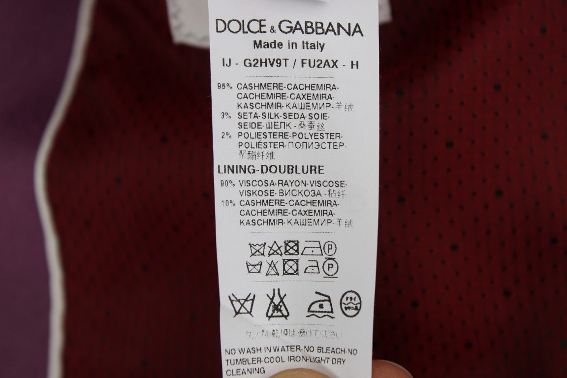 Dolce & Gabbana Elegant Purple Cashmere - Silk Blend Blazer - Sandy Store ByNet