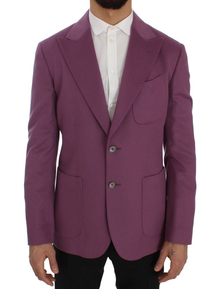 Dolce & Gabbana Elegant Purple Cashmere - Silk Blend Blazer - Sandy Store ByNet