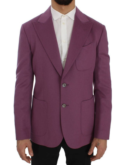 Dolce & Gabbana Elegant Purple Cashmere - Silk Blend Blazer - Sandy Store ByNet